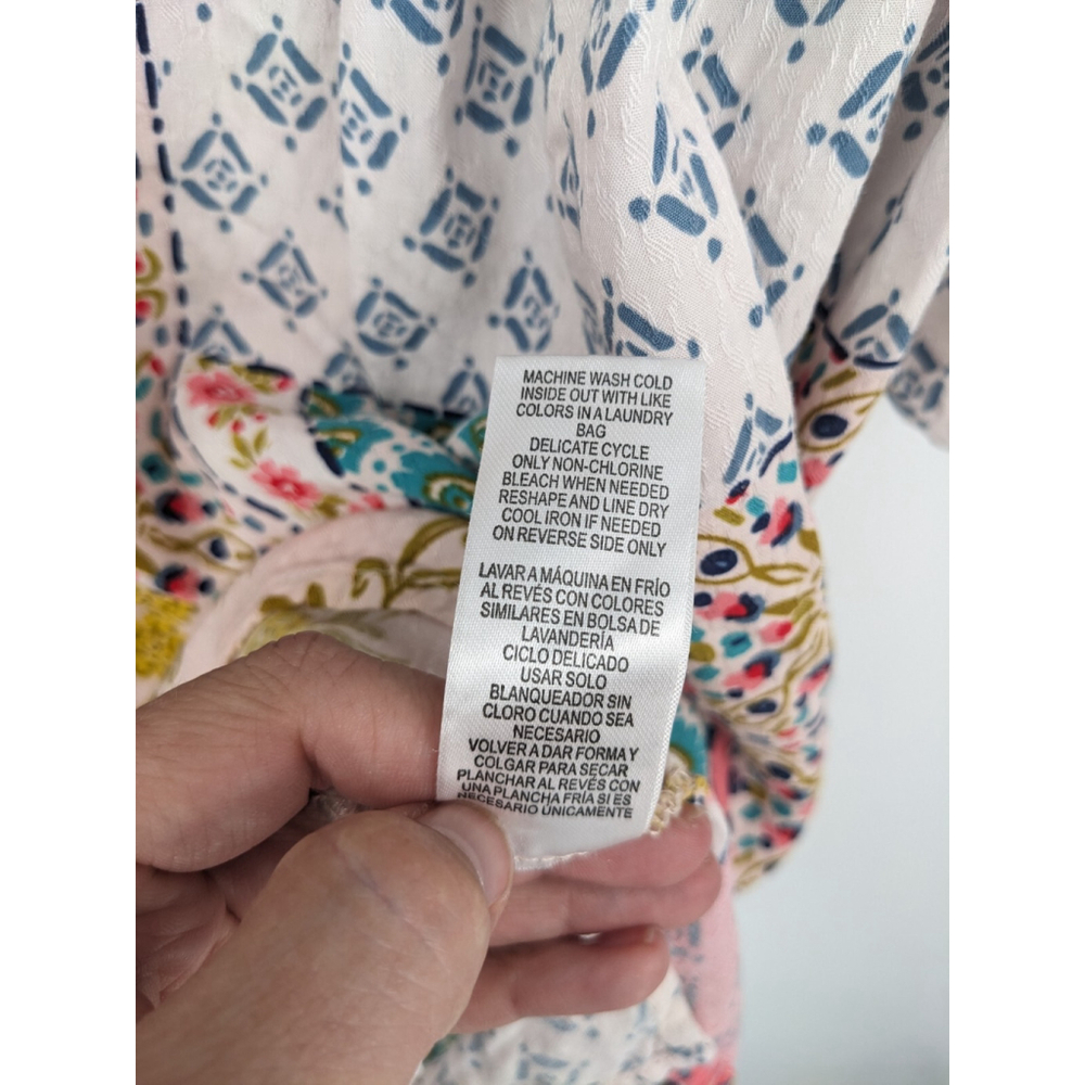 Democracy Multicolor Patchwork Blouse - image 8